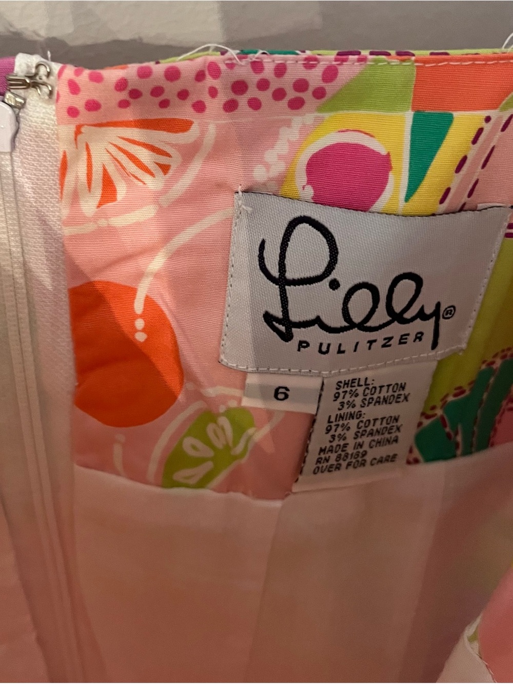 Lilly Pulitzer Patchwork Floral Dress - Size 6 - Picture 10 of 11